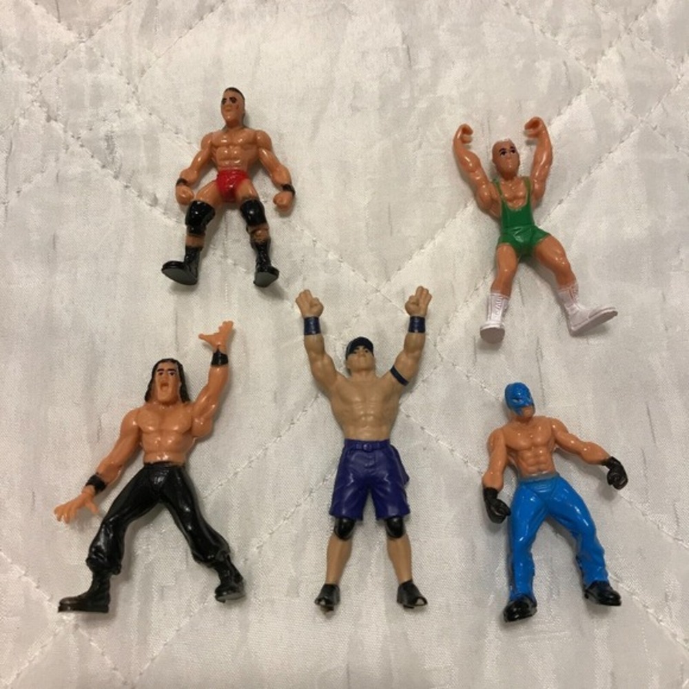5 WWE Micro Agression Mini figure Wrestlers John Cena and more